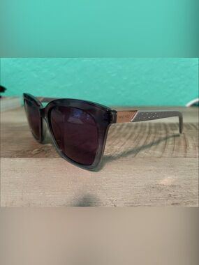 Nine West 653S Gradient Cat-Eye Sunglasses with Silver Accents